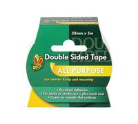 Sellotape Duck Tape Double Sided Tape 38Mm X 5M in White Sellotape White