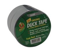 Sellotape Duck Tape Original 50Mm X 50M Silver (Pack Of 2) Sellotape Silver