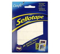 Sellotape H395423 Permanent Double Sided Sticky Fixer, White, 12 x 25mm