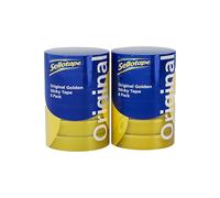 Sellotape Original Golden Clear Tape, 12 Pack, 24 mm x 50 m