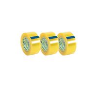 Sellotape Original Golden Multi-Purpose Clear Packing Tape Easy to Use, 3 Pack Sellotape Multicolor
