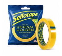 Sellotape Original Golden Sticky Tape 24mm X 50M (16 Pack) - Strong Multi-Purpose Sticky Tape For Home, Office & Parcel Wrapping