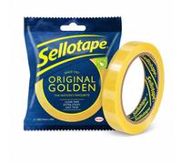 Sellotape Original Golden Sticky Tape 24mm X 50M (4 Pack) - Strong Multi-Purpose Sticky Tape For Home, Office & Parcel Wrapping