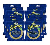 Sellotape Original Golden Strong Sticky Tape 24mmx50M, 12 Pack