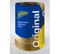 Sellotape Original Golden Tape - Pack of 6