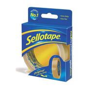 Sellotape Original Golden Tape Roll Non-static Easy-tear Retail Pack 24mmx50m Ref 1443266 [Pack 6]