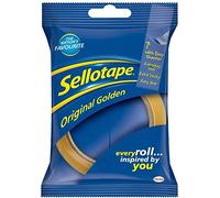 Sellotape Original Tape - 24 mm x 50 m, Golden (Pack of 3)