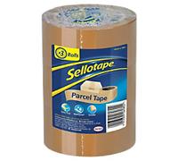 Sellotape Packaging Tape Sellotape Logo Brown 48 mm (W) x 50 m (L) PP (Polypropylene) Pack of 3