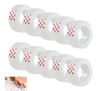 Sellotape Rolls,10PCs Cellotape Clear Tape Clear Transparent Tape Rolls Small Rolls Refills Transparent Packing Tape Invisible Sticky Sellotape for Gift Wrap Christmas Birthday Home Office School