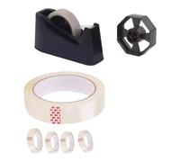 Sellotape Sticky Clear Packing Tape Dispenser with 5 Rolls, 24mm x 50M