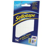 Sellotape Sticky Fixers 3798, double sided foam pads, 12x25mm, PACK of 56