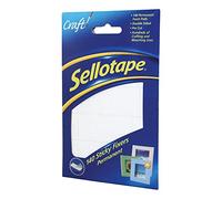 Sellotape Sticky Fixers Double-sided 12x25mm 140 Pads Ref 1445422 [Pack of 6]