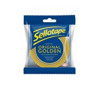 Sellotape Strong & Sticky Original Golden Tape Comes with a Easy Starter Tab, 50m in Gold Sellotape Gold