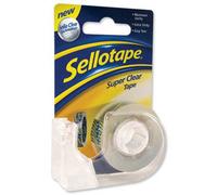 Sellotape Super Clear Tape Roll Extra-Sticky 18mmx15M Ref 1443329 (Pack Of 6)