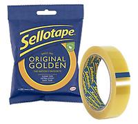Sellotape Tape Original Golden Gold 24 mm (W) x 50 m (L)