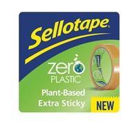 Sellotape Tape Zero Plastic Transparent 24 mm (W) x 30 m (L) 76.2 mm