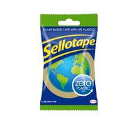 Sellotape Zero Plastic, Multi-Purpose Clear Tape for Wrapping, Household Objects, Sticking Envelopes or Cards, Easy to Use Packaging adhesive, 24mmx30m