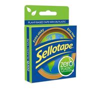 Sellotape Zero Plastic Tape | Extra Sticky and Easy Tear| 24mm x 30m