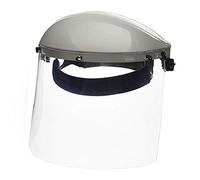 Sellstrom Advantage Series Face Shield - Clear Window With Aluminum Binding - Comfortable Ratcheting Headgear, ANSI Z87.1, Remove Protective Film Before Use (S30110)