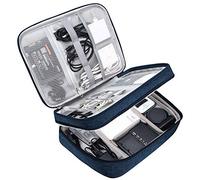 SELLYFELLY Electronic Bag Travel Cable Accessories Bag Waterproof Double Layer Electronics Organizer Portable Storage Case for Cable, Cord, Charger, Phone, Adapter, Power Bank, Kindle, Hard Drives