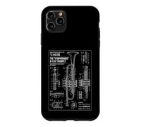 Selmer Symphonique B-Flat Trumpet 1941 Technical Blueprint Case for iPhone 11 Pro Max