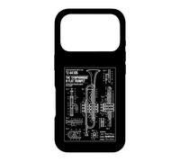 Selmer Symphonique B-Flat Trumpet 1941 Technical Blueprint Case for iPhone 17 Pro