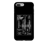 Selmer Symphonique B-Flat Trumpet 1941 Technical Blueprint Case for iPhone 7 Plus/8 Plus
