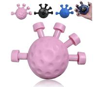 Seloniax Strength Ball, Forearm Strengthener Grip Strengthtrainer, Upgrade Adjustable Silicone Finger Grip Strength Trainer, for Finger and Arm Exercises(Pink)