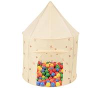Selonis Play Tent For Kids Pavilion Playhouse Children Play Tent 100X130cm/100 Balls For Babies And Toddlers Pop Up Play For Indoor And Outdoor, Light Beige: Yellow/Green/Blue/Red/Orange