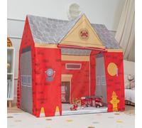 Selonis Playhouse For Kids Fire Station Durable And Easy To Assemble Encourages Imaginative Play With Spacious Interior Safe Materials For Indoor And Outdoor Adventures