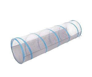 Selonis Pop-Up Play Crawl Tunnel With No Balls For Toddlers Kids, Grey And Blue