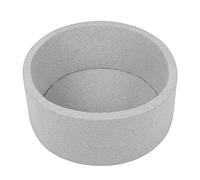 Selonis Soft Ball Pit Pool 70X30cm/No Balls Round For Baby Toddler Foam, Light Grey:White/Grey/Mint