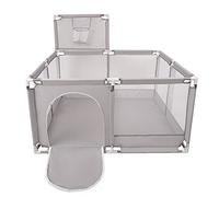 Selonis Square Play Pen Filed No Balls Basketball, Grey