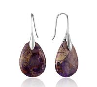 SELOVO Bohemian Emperor Jasper Teardrop Earrings for Women - Dangle Earrings with Hooks,Unique Statement Jewelry Gift, Stone, No Gemstone