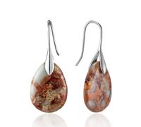 SELOVO Bohemian Emperor Jasper Teardrop Earrings for Women - Dangle Earrings with Hooks,Unique Statement Jewelry Gift, Stone, No Gemstone