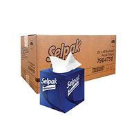 Selpak Professional Facial Tissue Cube in Bulk - 20 Facial Tissues Box Multipack - 20x48, 3ply White Tissue Paper - Absorbent, Soft and Hygienic Cube Tissue Box for Daily and Commercial Use
