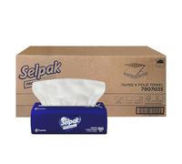Selpak Professional V Fold Paper Hand Towels, 2 Ply 2250 Sheets Disposable Towels, Interfold White Hand Towels, Super Soft, Strong & Highly Absorbent Hand Paper Towels for Dispenser, Paper Towel