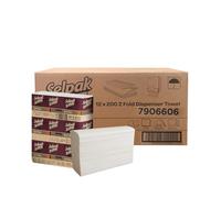 Selpak Professional Z Fold Paper Towels, 2ply Paper Hand Towels Disposable 12x200, (Total 2400), Absorbent White Paper Towel Ideal for Individuals/Businesses, Paper Hand Towels for Dispenser