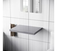 Selpha Wall Mounted Floating Countertop Basin Shelf 600 x 450 mm - Light Grey