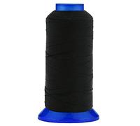 Selric 500Yards T210 #207 Size 630D/3 UV Resistant High Strength Polyester Thread for Upholstery, Outdoor Market, Drapery, Beading, Purses, Leather ( Black )