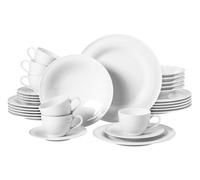 Seltmann Weiden 001.751423 Beat White Crockery Set 30 Pieces for 6 People