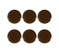 Seltmann Weiden Terra plate Ø22.7 cm 6-pack Earth Brown