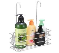 Seltomer Hanging Shower Rack Bathroom Shower Caddy Organizer Shampoo Brakect ,Rotatable Hook Bar ,Rust Proof (Single-Layer)