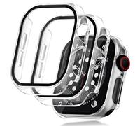 Seltureone 2 Pack Watch Cases with Screen Protector Compatible with Apple Watch SE3/SE2/SE/Series 6/Serie 5/Series 4 40mm, Hard PC [Anti-Scratch][Anti-Dust] 360° All-Round Protective Case - Clear