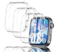 Seltureone 3 Pack Watch Case Compatible with Huawei Watch Fit 4, Soft TPU Silicone Case with Screen Protector, Full-Coverage Scratchproof Protection - Clear