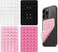Seltureone 4 PCS 40 Grain Double Sided Silicone Suction Cup