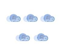seluluory 5pcs Cloud Shaped Correction Tapes 5m White Correction Tapes Quick Dry Refillable Correction Tape for Student Teacher