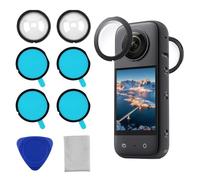 SELURK Lens Guards for Insta 360 X3 Adhesive Lens Protector Scratch-Resistant PC Cover with High Transmittance Waterproof & Oil-Resistant Compatible with Insta360 X3 Action Camera Accessories