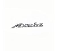 SELUVI Car Emblem for Mazda Axela 2003-2019, Logo Badge Emblem Hood Emblem Boot Emblem 3D ABS Letter Emblem Badge Decal Badge Sticker Car Body Decoration Accessories,Axela-Silver