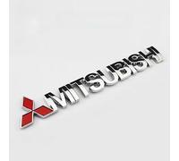 SELUVI Car Emblem for Mitsubishi Outlander 2005-2012, Logo Badge Emblem Hood Emblem Boot Emblem 3D Metal Letter Emblem Badge Decal Badge Sticker Car Body Decoration Accessories